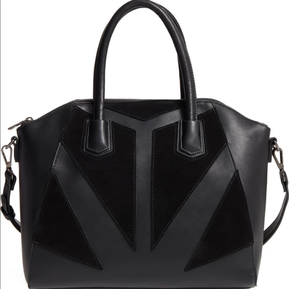 Sole Society Rosamund Genuine Suede Faux Lthr Bag